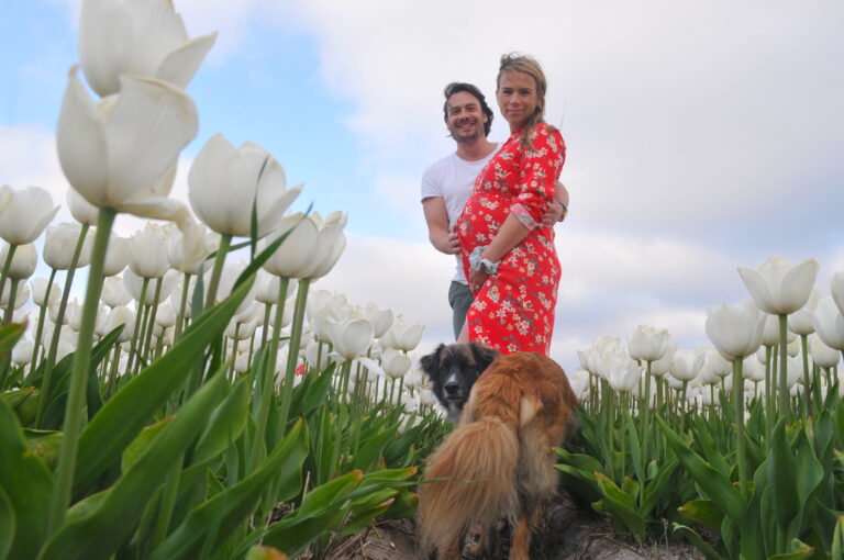 Zwangerschaps-, zwangerschaps- en koppelfotoshoot door Amsterdams fotograaf Tom van der Leij